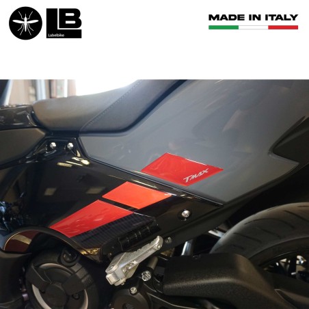 Kit de pegatinas 3D rojas para protección de scooter compatible con Yamaha Tmax 560 2022-23
