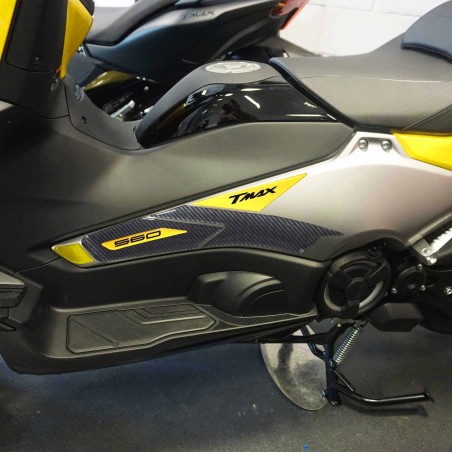 Kit de pegatinas de protección scooter 3D amarillo compatible con Yamaha Tmax 560 2022-23