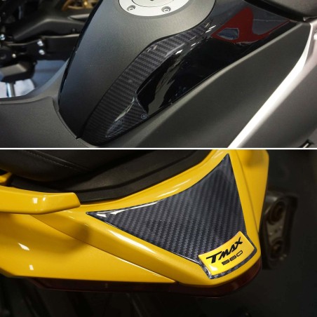 Kit de pegatinas de protección scooter 3D amarillo compatible con Yamaha Tmax 560 2022-23
