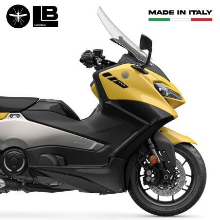 Kit de pegatinas de protección scooter 3D amarillo compatible con Yamaha Tmax 560 2022-23