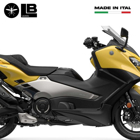 Kit de pegatinas de protección scooter 3D amarillo compatible con Yamaha Tmax 560 2022-23