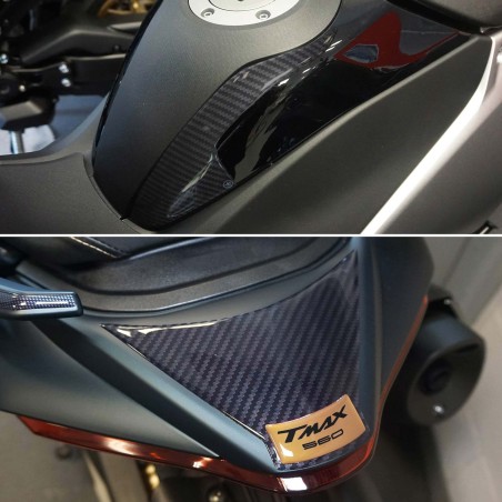 Kit adesivi 3D oro protezioni scooter compatibili con Yamaha Tmax 560 2022-2023