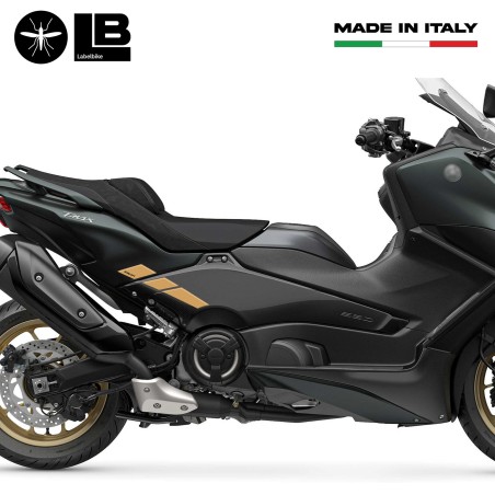 Kit adesivi 3D oro protezioni scooter compatibili con Yamaha Tmax 560 2022-2023