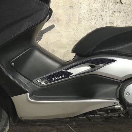 KIT DE PEGATINAS Boomerang en RESINA DE CARBONO 3D TMAX para YAMAHA T max 500 2001-2007