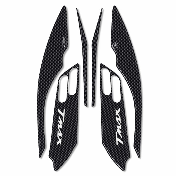 Bumerang-Aufkleber-Set aus 3D-TMAX-Carbonharz für Yamaha T max 500 2001–2007