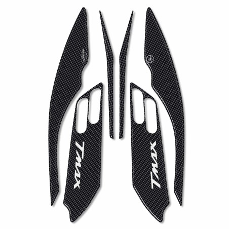 KIT DE PEGATINAS Boomerang en RESINA DE CARBONO 3D TMAX para YAMAHA T max 500 2001-2007