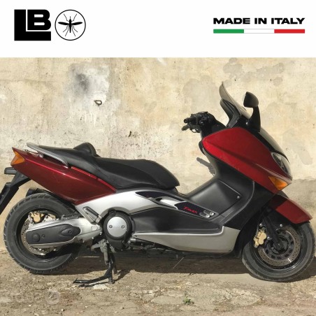 KIT DE PEGATINAS Boomerang en RESINA DE CARBONO 3D TMAX para YAMAHA T max 500 2001-2007