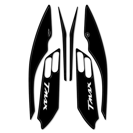KIT ADESIVI Boomerang in RESINA 3D TMAX CARBONIO per YAMAHA T max 500 2001-2007