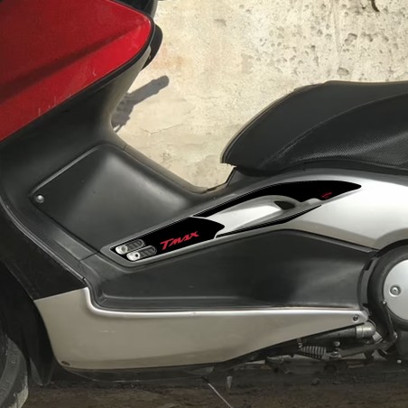 KIT DE PEGATINAS Boomerang en RESINA DE CARBONO 3D TMAX para YAMAHA T max 500 2001-2007