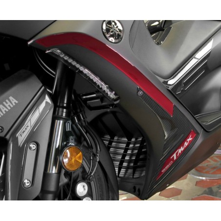 Kit ADESIVI GEL 3D compatibili YAMAHA Tmax 560 2020-2021 CARBON LOOK-ROSSO ERGAL