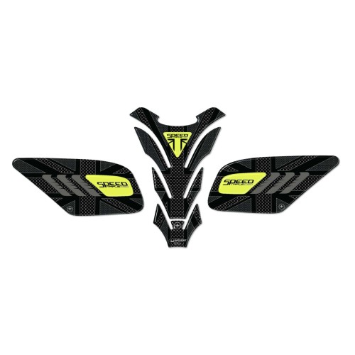 Triumph Speed Triple 2016-2021 compatible motorbike 3D gel tank sticker kit 2