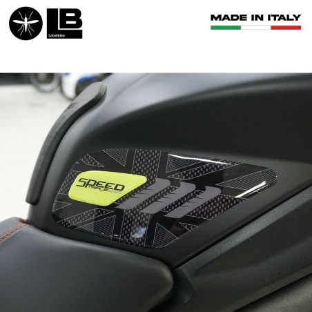 Triumph Speed Triple 2016-2021 compatible moto 3D gel tanque pegatina kit