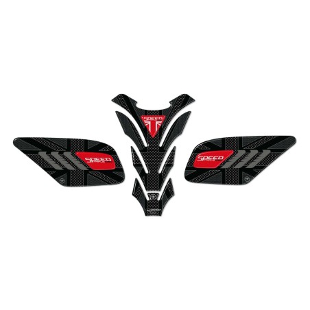 Kit adesivi gel 3D per serbatoio moto compatibile Triumph Speed Triple 2016-2021