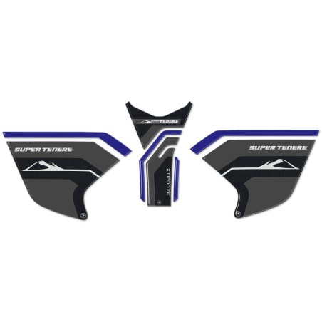 Kit adesivi GEL 3D PROTEZIONE SERBATOIO MOTO compatibili YAMAHA SUPER TENERE blu