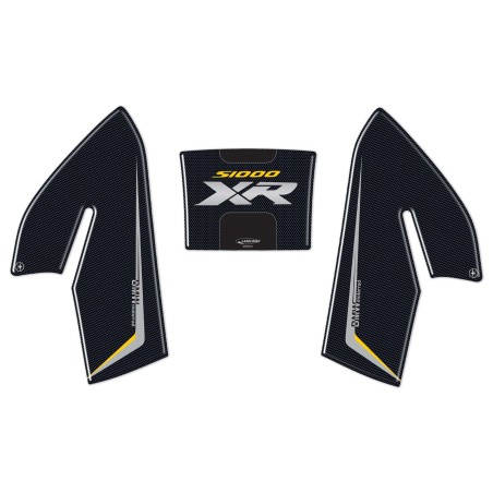 KIT DE PEGATINAS DE GEL PROTECCIÓN DEPÓSITO compatible con MOTOCICLETAS BMW S1000XR TRIPLE NEGRO 