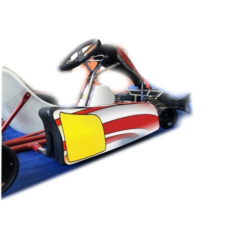 Crystal Go-Kart Sticker Kit for Fairings FP7 GoKart 100-120-150 Red-White