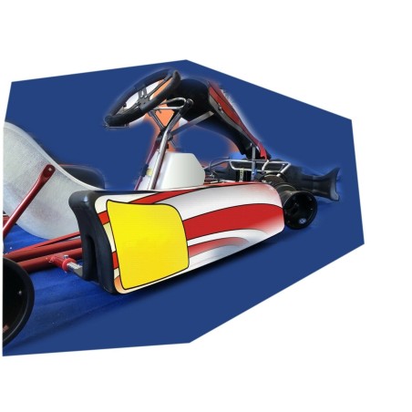 Crystal Go-Kart Sticker Kit for Fairings FP7 GoKart 100-120-150 Red-White