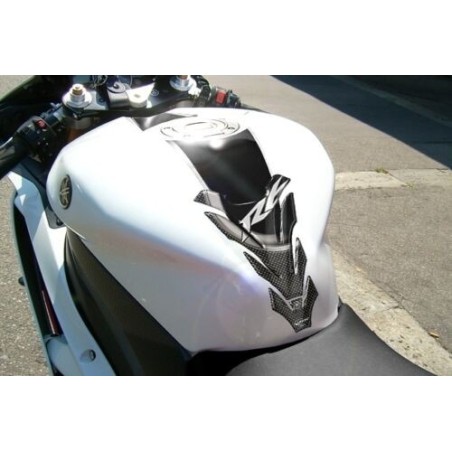 KIT ADESIVI in gel 3D CARBONIO per MOTO compatibili YAMAHA R6 dal 2006 al 2016 