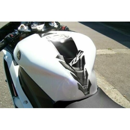 KIT ADESIVI in gel 3D compatibil per MOTO YAMAHA YZF R6 2003 - 2004 carbon look 
