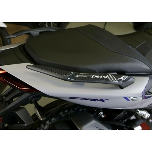 3D GEL STICKERS kit compatible with YAMAHA Tmax 560 2020-2021 CARBON LOOK-SILVER  2