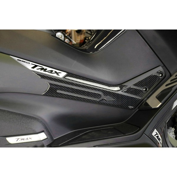 Kit de PEGATINAS DE GEL 3D compatibles con YAMAHA Tmax 560 2020-2021 LOOK CARBONO-PLATA 