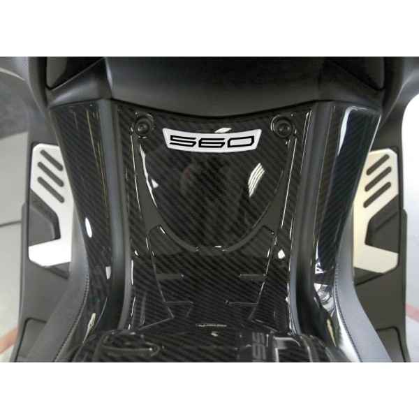 Kit de PEGATINAS DE GEL 3D compatibles con YAMAHA Tmax 560 2020-2021 LOOK CARBONO-PLATA 