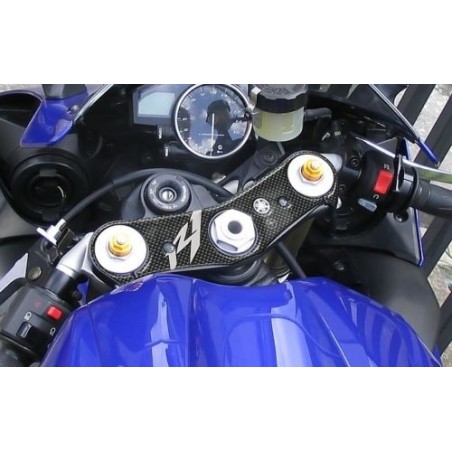 KIT ADESIVI in gel 3D per MOTO compatibili YAMAHA YZF R1 2007-2008 CARBON LOOK