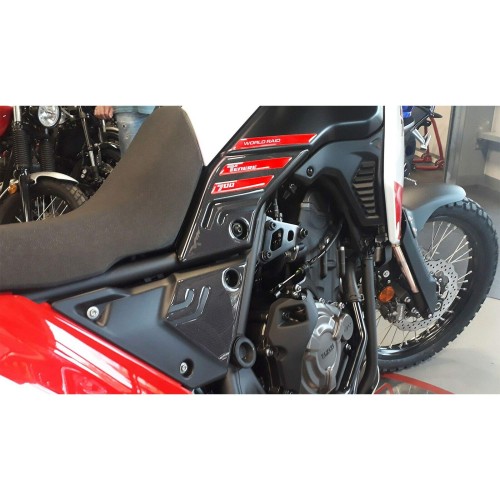 Kit Adesivi In Gel 3D Protezioni Laterali Moto Compatibili con Yamaha Tenere 700