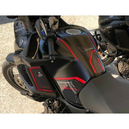 KIT ADESIVI in gel 3D PROTEZIONI PER MOTO compatibili YAMAHA SUPER TENERE rosso