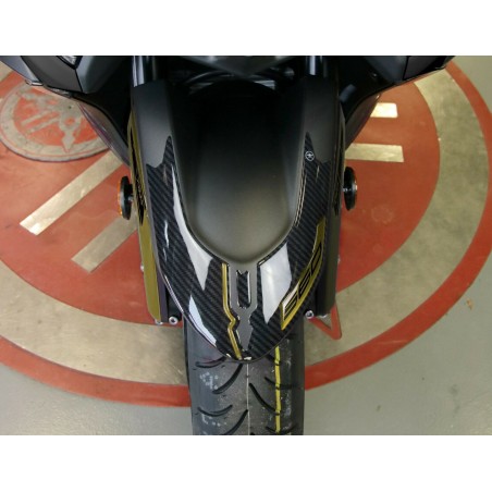 Kit PEGATINAS DE RESINA 3D compatible con YAMAHA Tmax 560 2020-2021 LOOK CARBONO-ORO