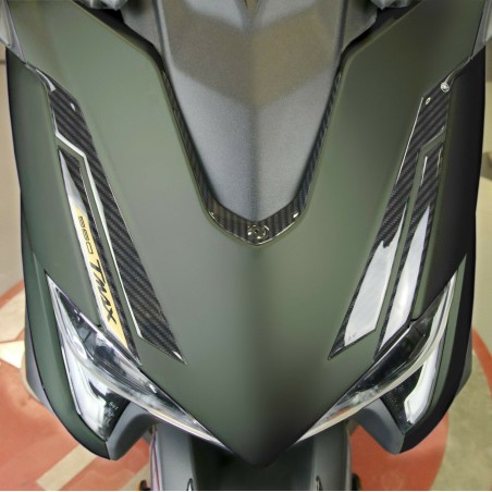 Kit PEGATINAS DE RESINA 3D compatible con YAMAHA Tmax 560 2020-2021 LOOK CARBONO-ORO