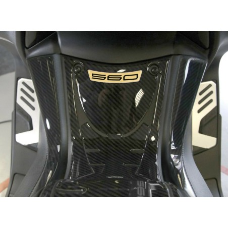 Kit PEGATINAS DE RESINA 3D compatible con YAMAHA Tmax 560 2020-2021 LOOK CARBONO-ORO