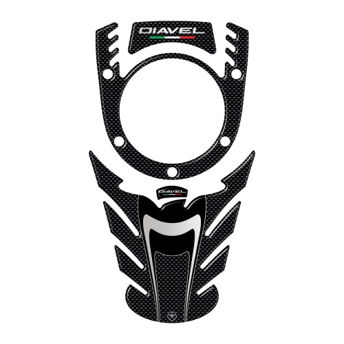 KIT ADESIVI in RESINA 3D PROTEZIONE SERBATOIO compatibili per MOTO DUCATI DIAVEL