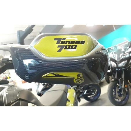 Kit adesivi in resina 3D protezioni paramani moto compatibili Yamaha Tenere 700