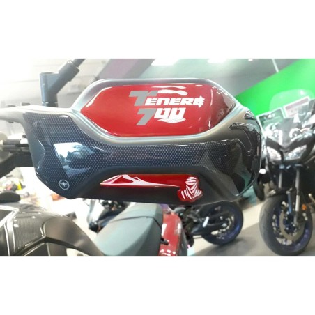 Kit adesivi in resina 3D protezioni paramani moto compatibili Yamaha Tenere 700
