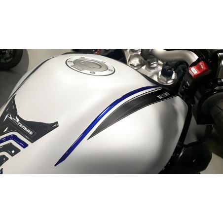 KIT DE ADHESIVOS DE RESINA 3D PARA PROTECCIONES DE MOTO compatibles con YAMAHA SUPER Tenere azul