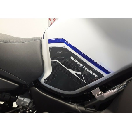 KIT DE ADHESIVOS DE RESINA 3D PARA PROTECCIONES DE MOTO compatibles con YAMAHA SUPER Tenere azul