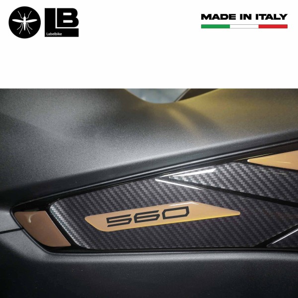 Kit adesivi in resina gel 3D per boomerang compatibili con Yamaha Tmax 2022-2023