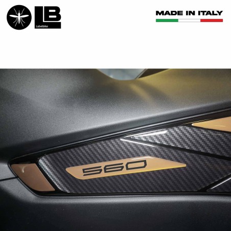 Kit adesivi in resina gel 3D per boomerang compatibili con Yamaha Tmax 2022-2023