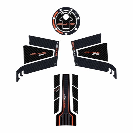 Kit 3D resin tank protector stickers for motorbikes compatible with KTM 890 Duke