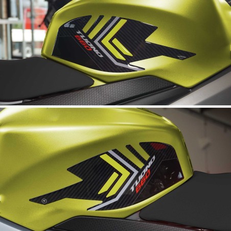Kit completo adesivi 3D compatibili con Aprilia Tuono 660 giallo 2021-2023