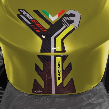 Kit completo de pegatinas 3D para motos compatibles con Aprilia RS 660 amarillo 2020-23