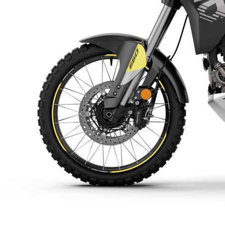 Kit completo de adhesivos 3D para moto compatible con Aprilia Tuareg 660 amarillo 2022