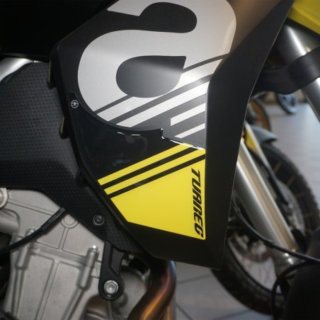 Kit completo de adhesivos 3D para moto compatible con Aprilia Tuareg 660 amarillo 2022
