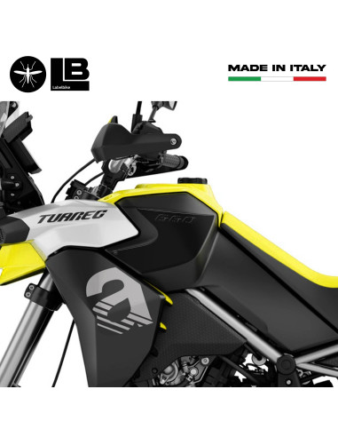 Complete 3D sticker kit for motorbikes compatible with Aprilia Tuareg 660 yellow 2022