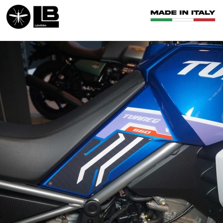Kit completo de pegatinas 3D para motos compatibles con Aprilia Tuareg 660 Indigo 2022
