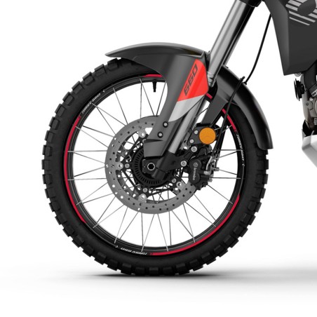 Kit completo de adhesivos 3D para moto compatible con Aprilia Tuareg 660 rojo 2022