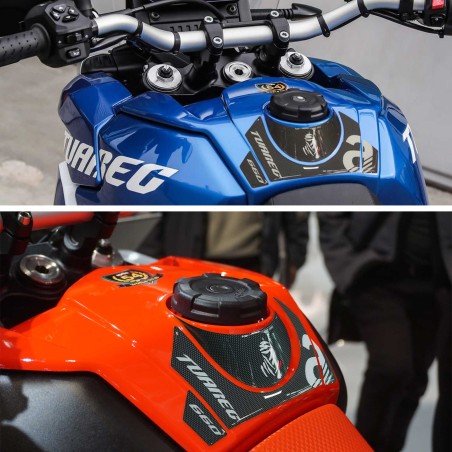 Kit completo de adhesivos 3D para moto compatible con Aprilia Tuareg 660 rojo 2022