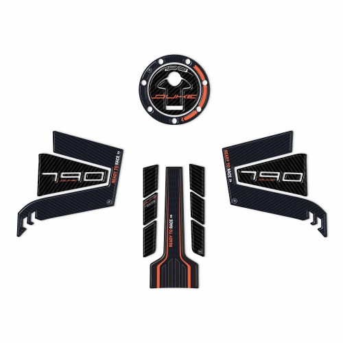 kit Completo ADESIVI 3D PROTEZIONI SERBATOIO compatibili per moto KTM 790 DUKE