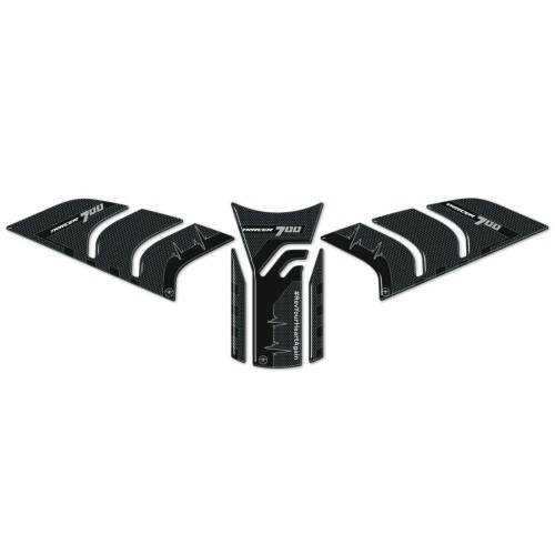 Kit de 3 pegatinas para depósito de moto en resina gel 3D compatibles con Yamaha Tracer 700